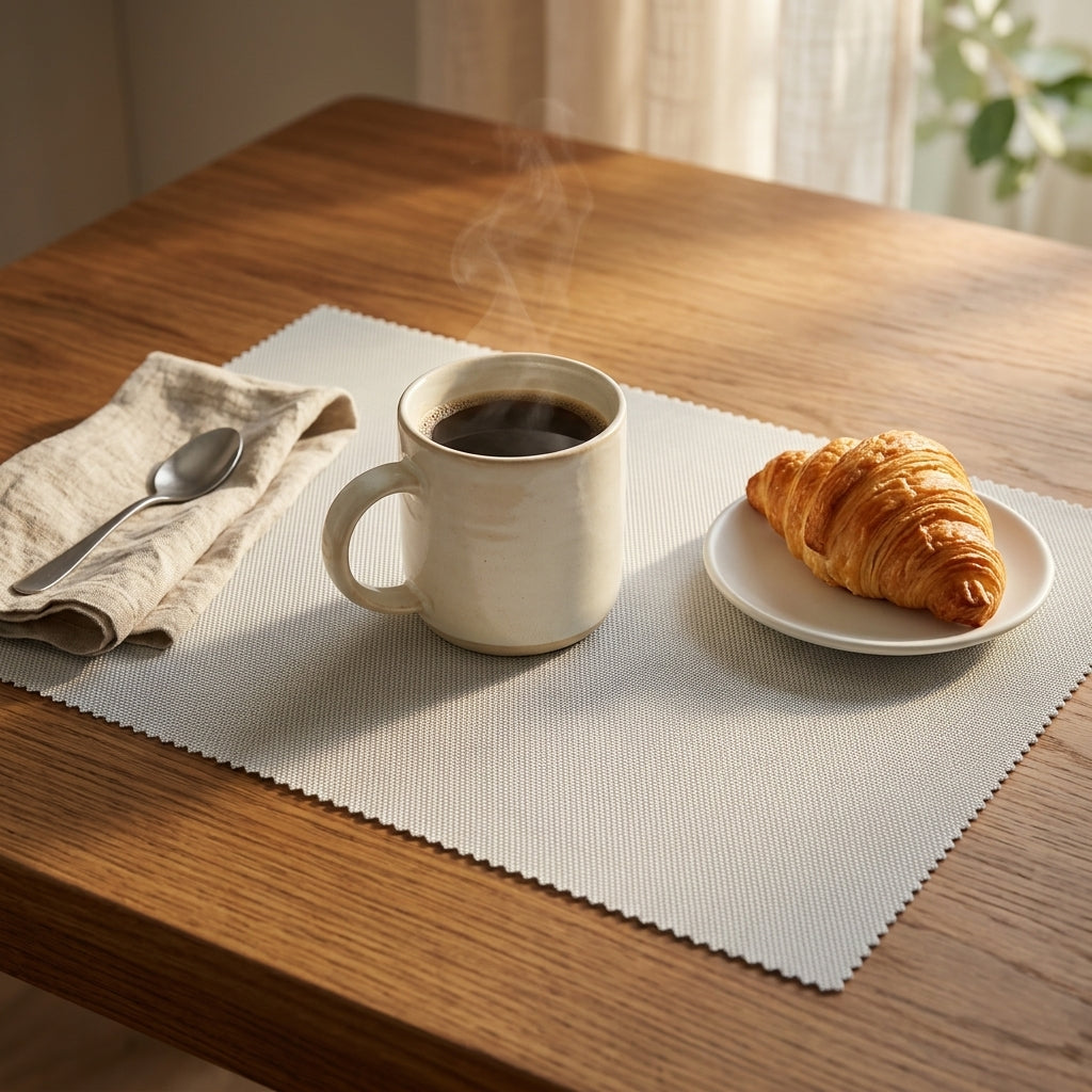 ( Pack of 6 ) Elegance Home Premium Woven Placemat Set – Heat Resistant Dining Table Mats