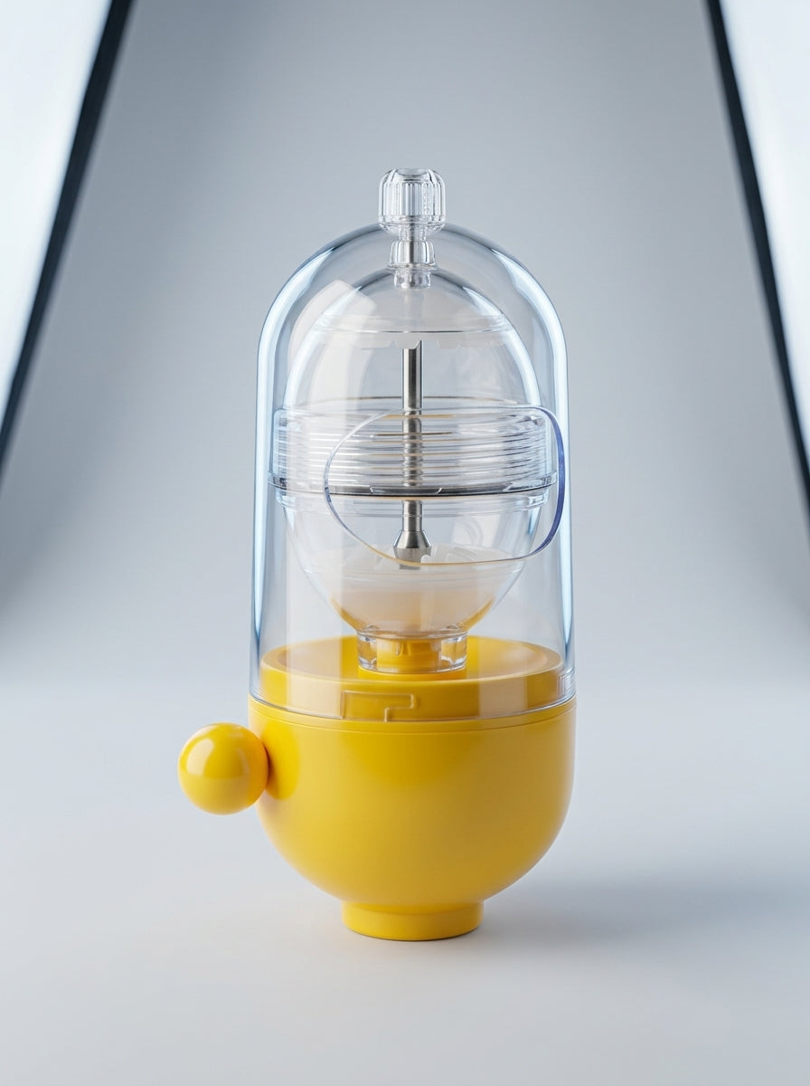Manual Golden Egg Maker & Scrambler - Hand-Powered Hard Boiled Egg Shaker Kitchen Tool