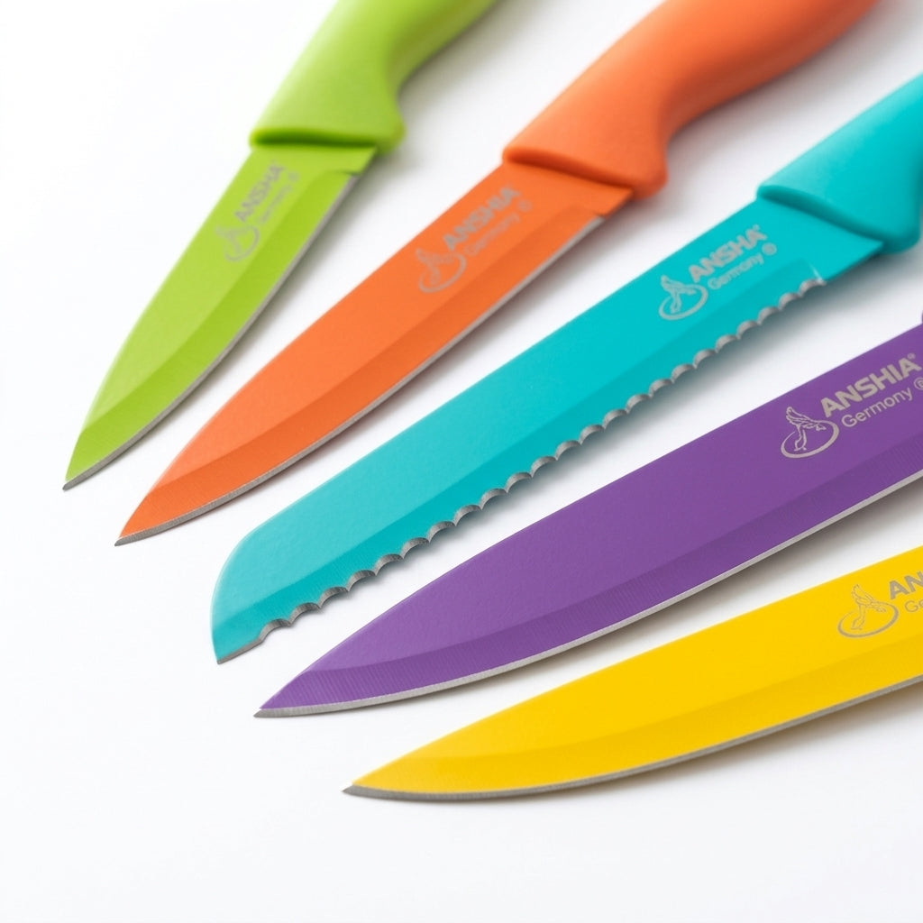 Arshia Germany 5-Piece Premium Colorful Knife Set