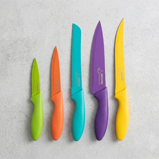 Arshia Germany 5-Piece Premium Colorful Knife Set