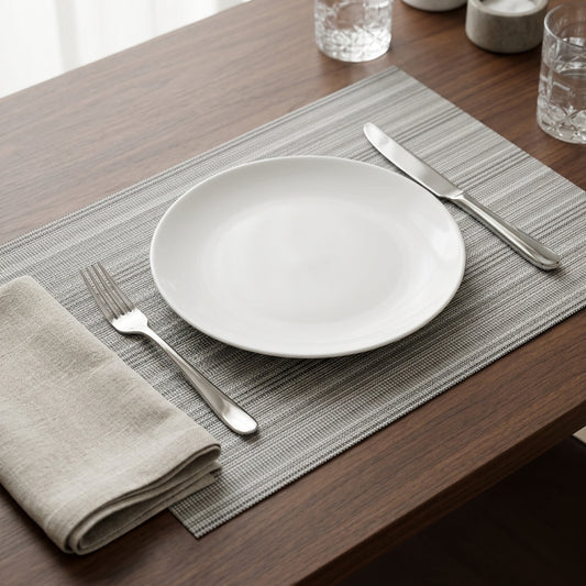 ( Pack of 6 ) Elegance Home Premium Woven Placemat Set – Heat Resistant Dining Table Mats